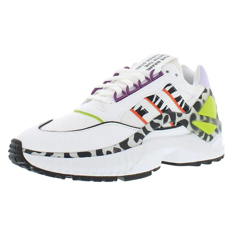 Adidas shoes - Footwear White/Orange/Purple Tint, Main: White (UPC: 195734761577) 3