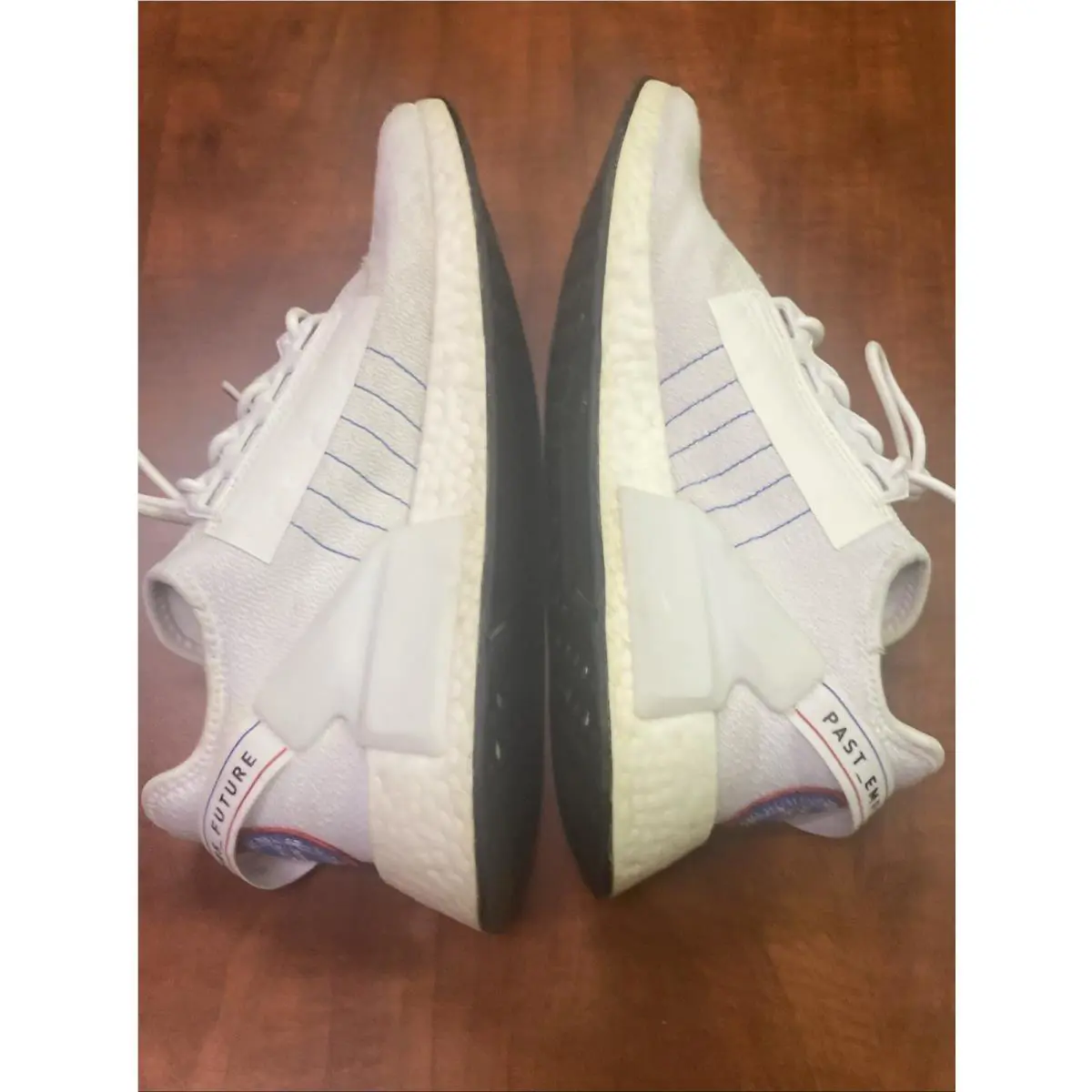 Adidas shoes - adidas NMD R1 V2 - NMD - White/Blue/Red, Main: White 2