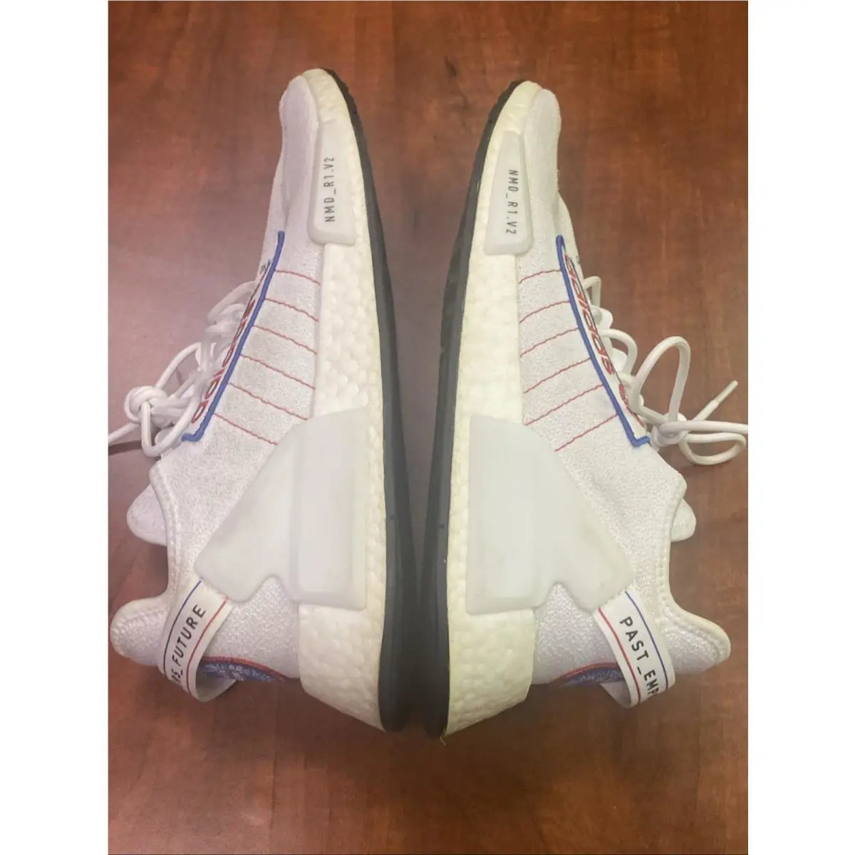 Adidas shoes - adidas NMD R1 V2 - NMD - White/Blue/Red, Main: White 3