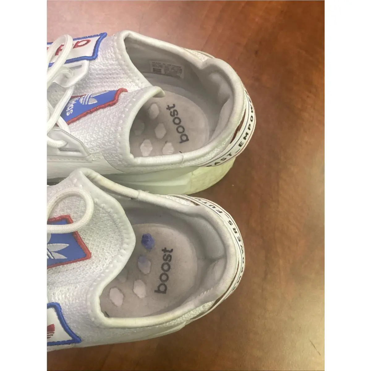 Adidas shoes - adidas NMD R1 V2 - NMD - White/Blue/Red, Main: White 6
