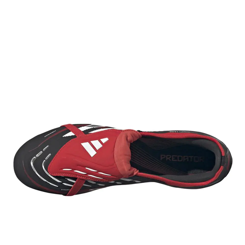 Adidas shoes - adidas Predator Pro Bwr FoldOver Tongue Firm Ground Soccer Cleats - JQ2949 - Black, Red, White (UPC: 197621628222) 2