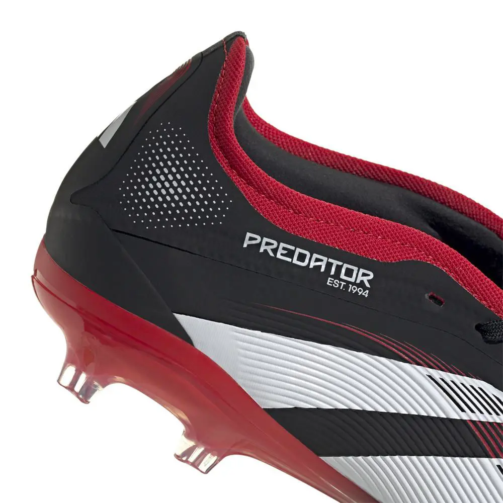 Adidas shoes - adidas Predator Pro Bwr FoldOver Tongue Firm Ground Soccer Cleats - JQ2949 - Black, Red, White (UPC: 197621628222) 5