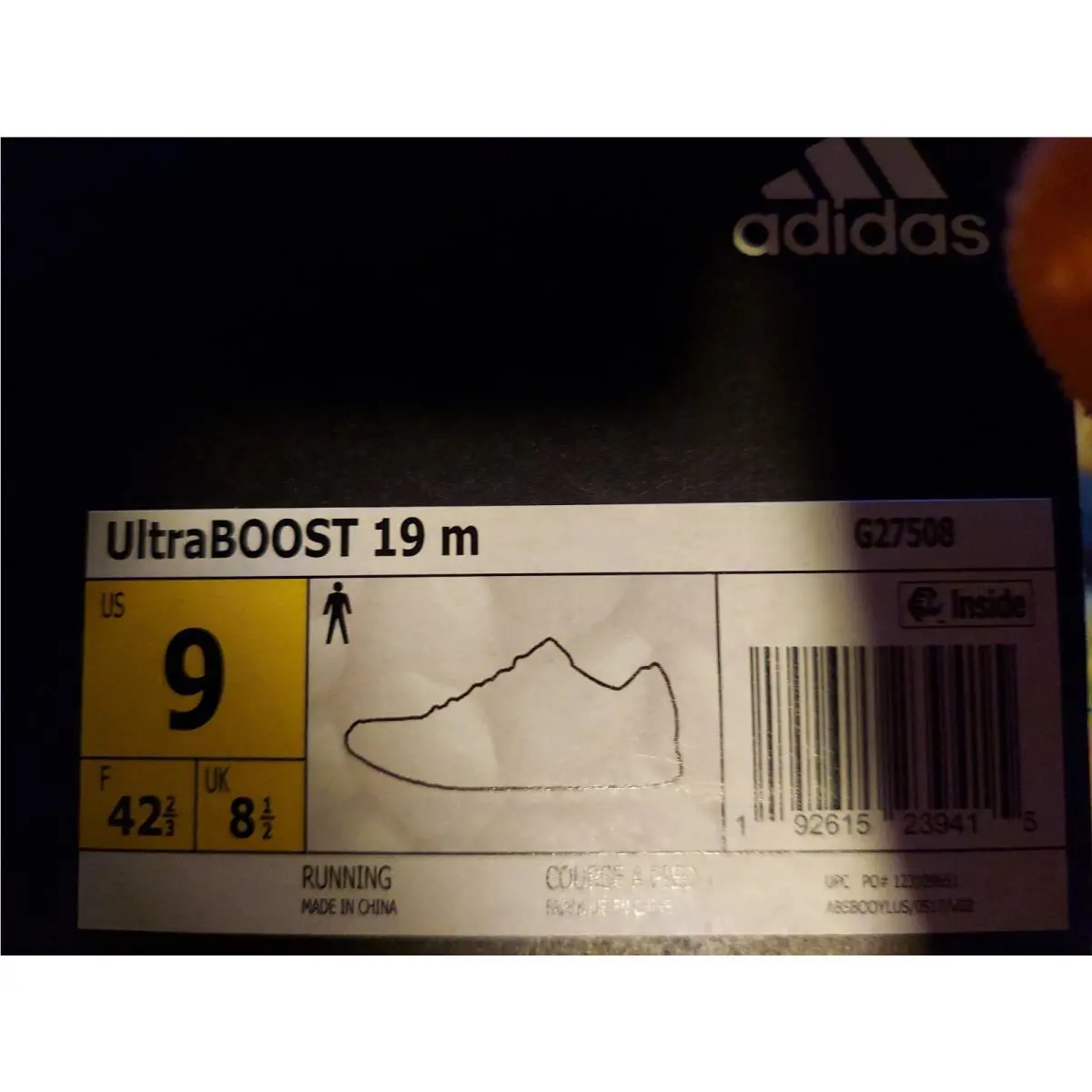 Adidas shoes - adidas Ultraboost 19 - Ultraboost - G27508 - Black (UPC: 0192615239415) 3