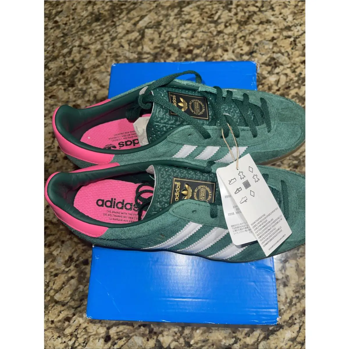 Adidas shoes - adidas Gazelle - Gazelle - Green, Manufacturer: Purple Burst/Equipment Orange/Gum 1