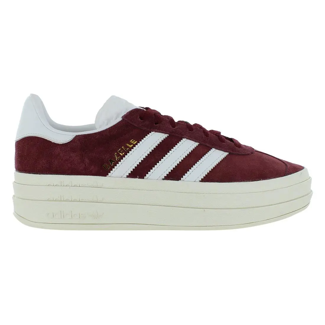 Adidas Gazelle Bold Womens Shoes Size 10 Color: Maroon/white - Maroon/White