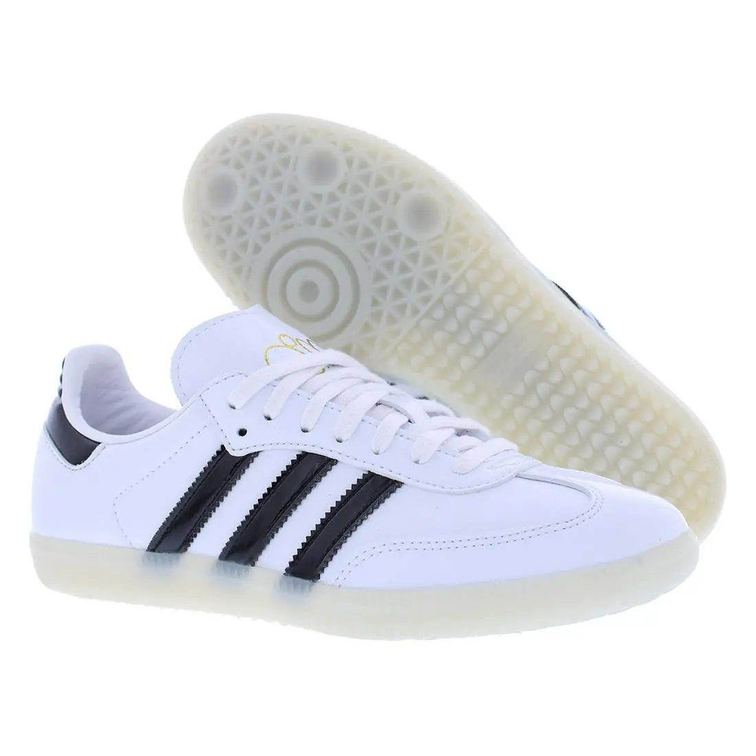 Adidas Dill Samba Patent Mens Shoes Size 7.5 Color: White/black - White/Black, Main: Black