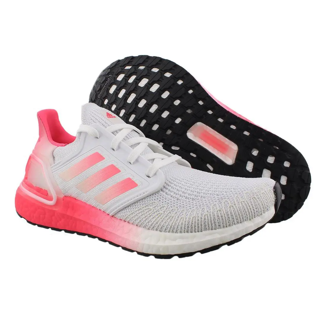 Adidas Ultraboost 20 Womens Shoes Size 5.5 Color: Cloud White/signal Pink - Cloud White/Signal Pink, Main: White