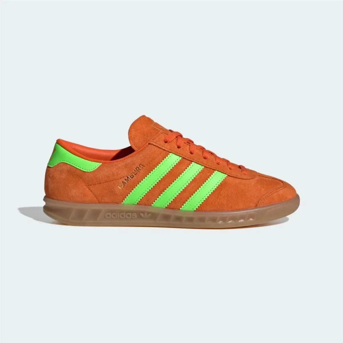 Hamburg Womens Size 9.5 Shoes Orange Light Green Sneakers IH5460 by Adidas