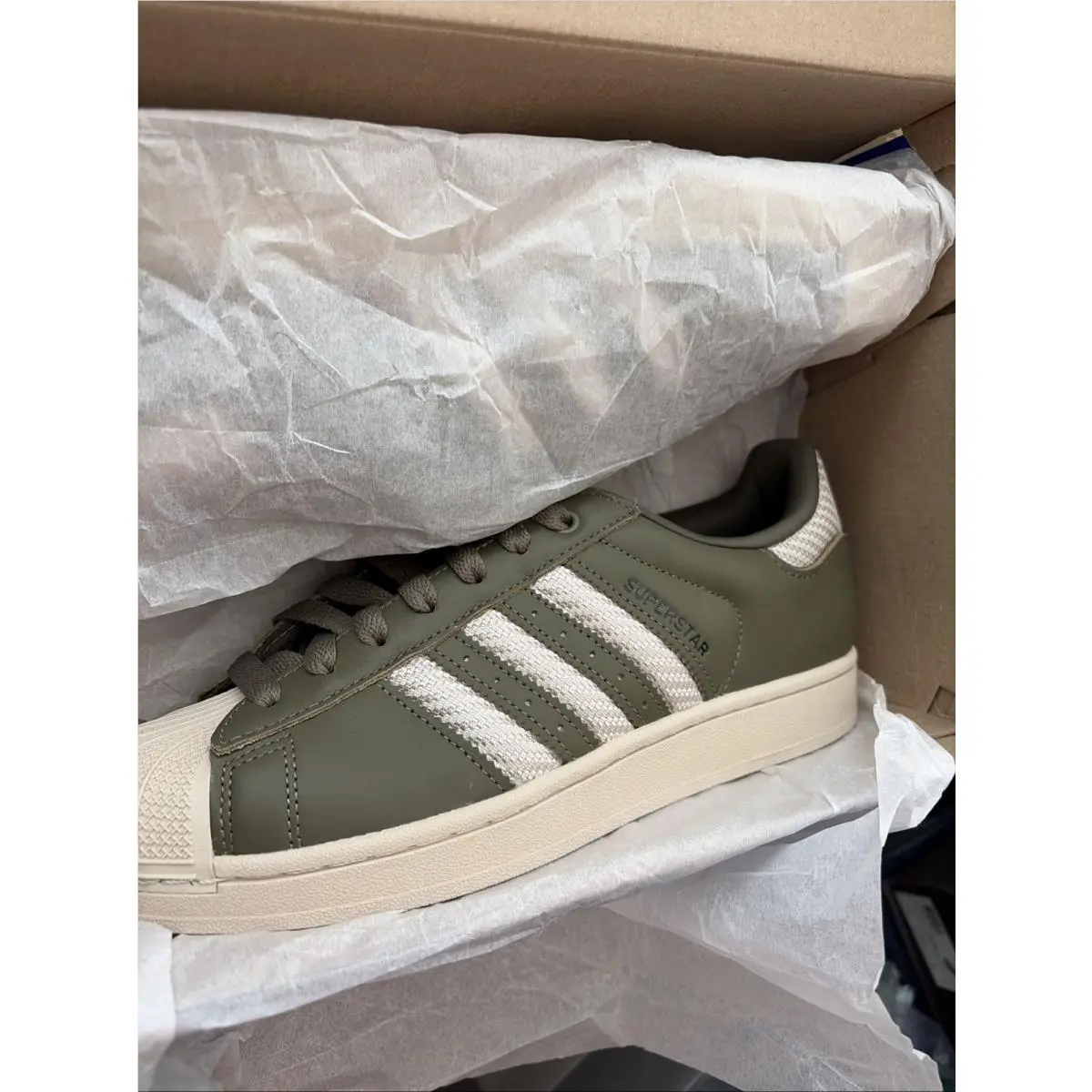 Adidas shoes - adidas Superstar - Superstar - JQ3181 - Medium Dark Khaki/Bliss/Core Black 5