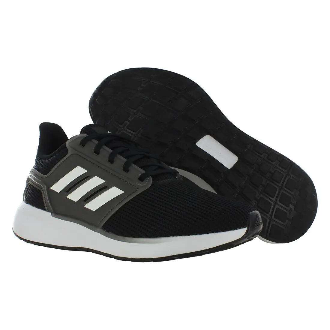 Adidas EQ19 Run Mens Shoes Size 7.5 Color: Core Black/cloud White/iron Metallic - Core Black/Cloud White/Iron Metallic, Main: Black