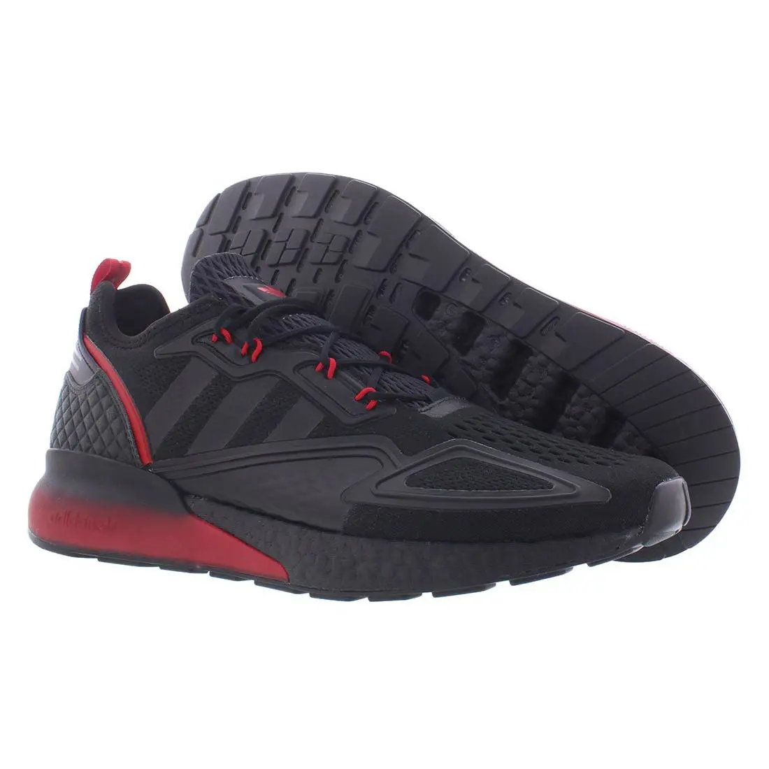 Adidas Originals Zx 2K Boost Mens Shoes Size 13 Color: Black/red - Black/Red, Main: Black