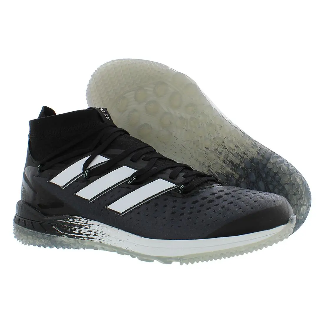 Adidas Adizero Afterburner 8 Nwv Mens Shoes Size 13 Color: Black/white - Black/White, Main: Black