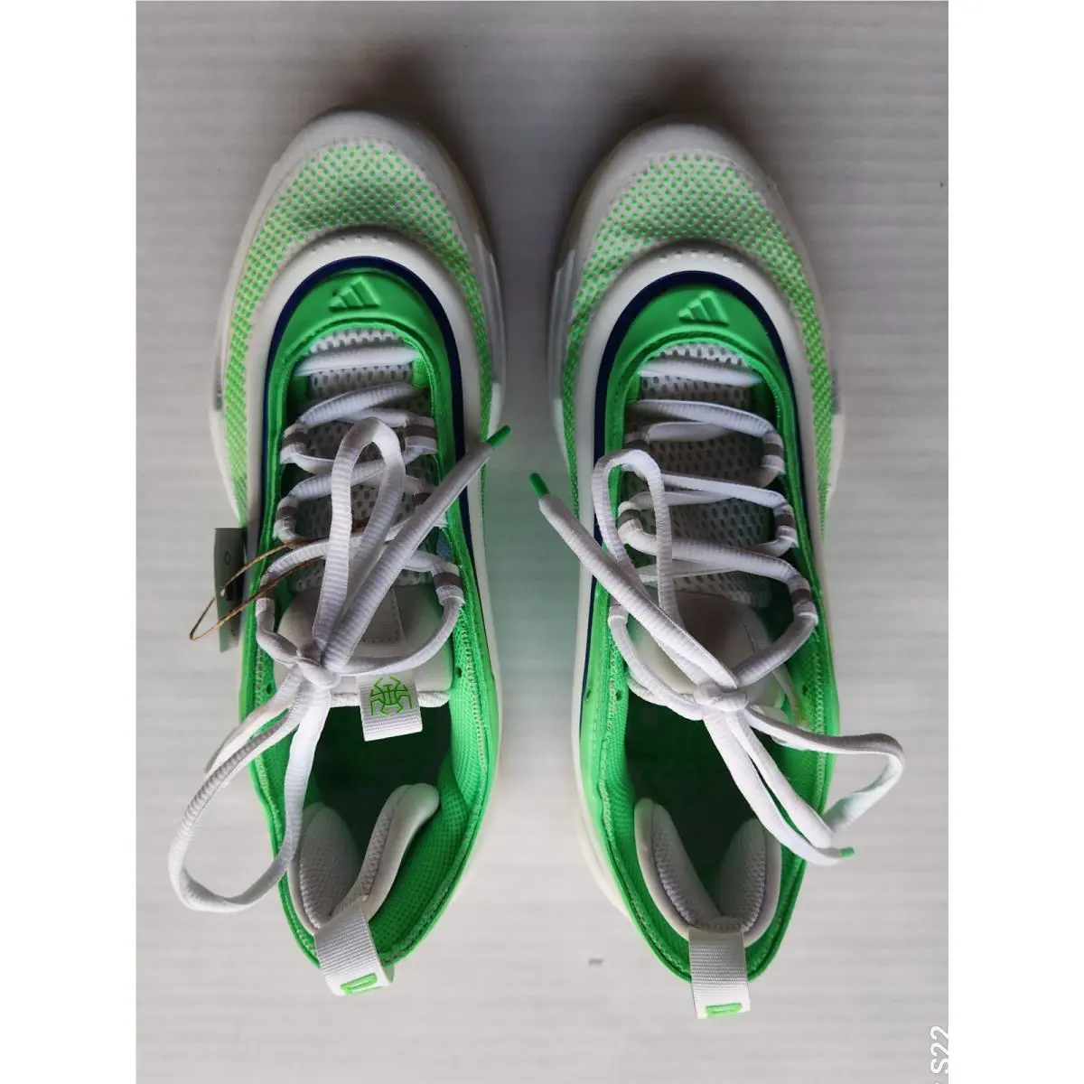 Adidas shoes - White & Neon Green 11