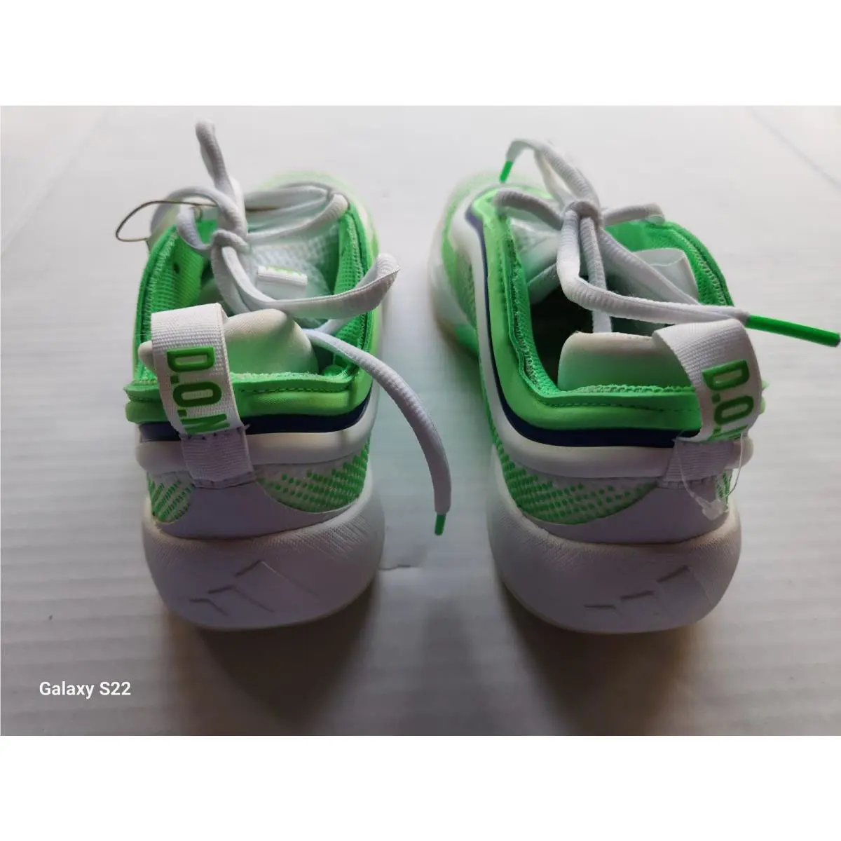 Adidas shoes - White & Neon Green 14