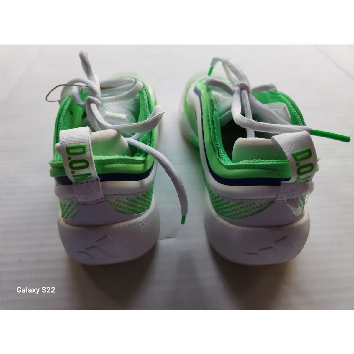 Adidas shoes - White & Neon Green 3