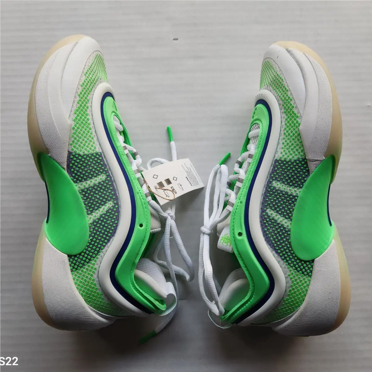 Adidas shoes - White & Neon Green 12