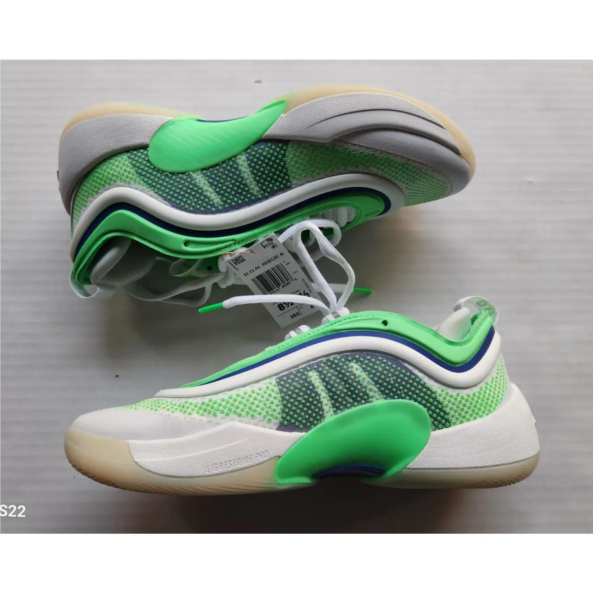 Adidas shoes - White & Neon Green 17