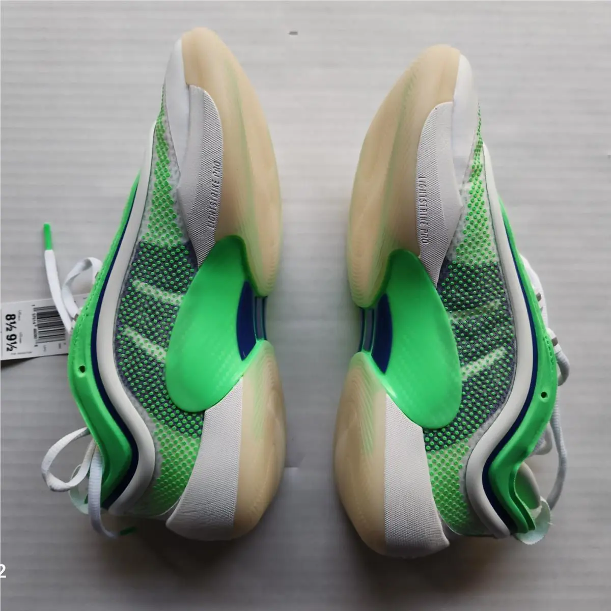 Adidas shoes - White & Neon Green 2