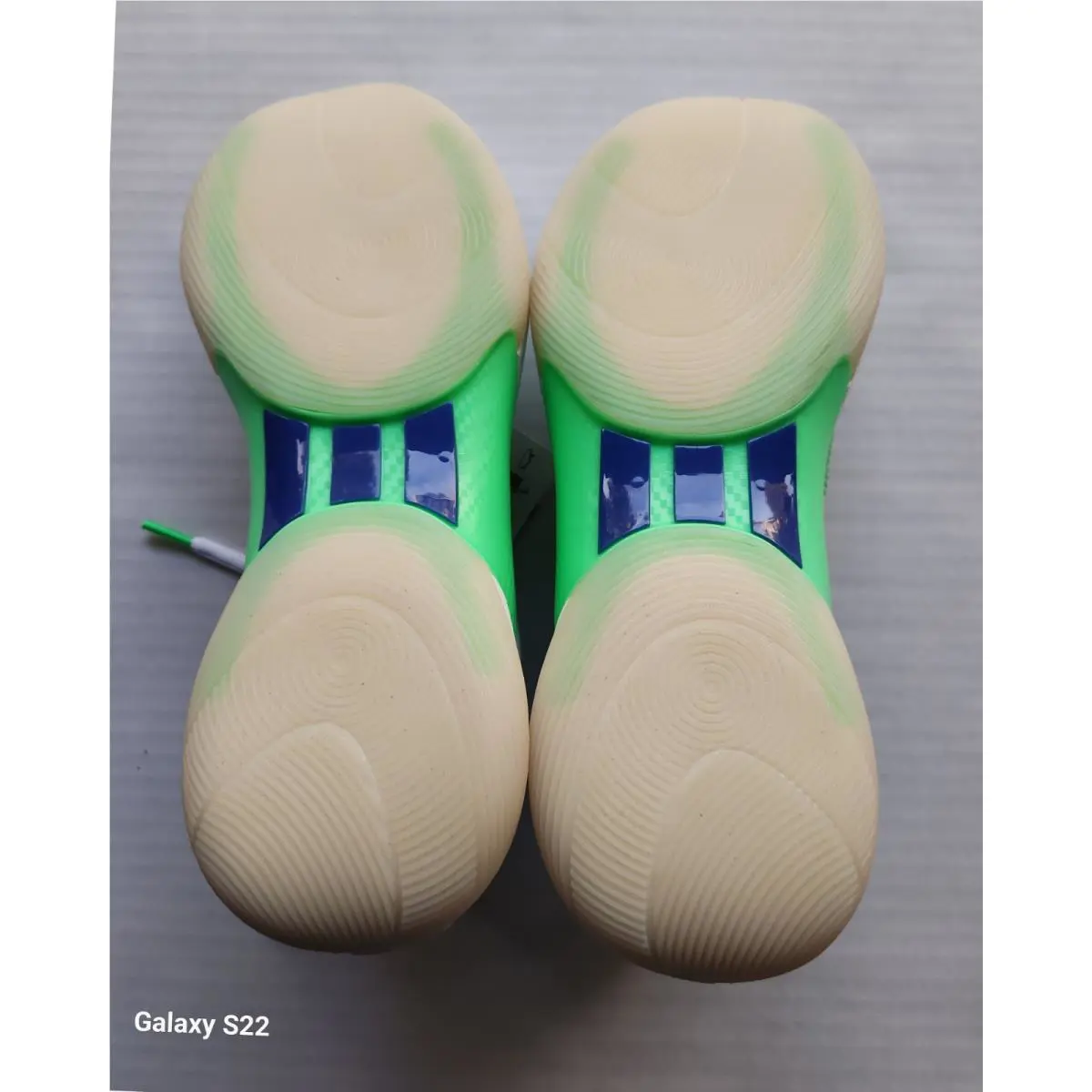 Adidas shoes - White & Neon Green 4