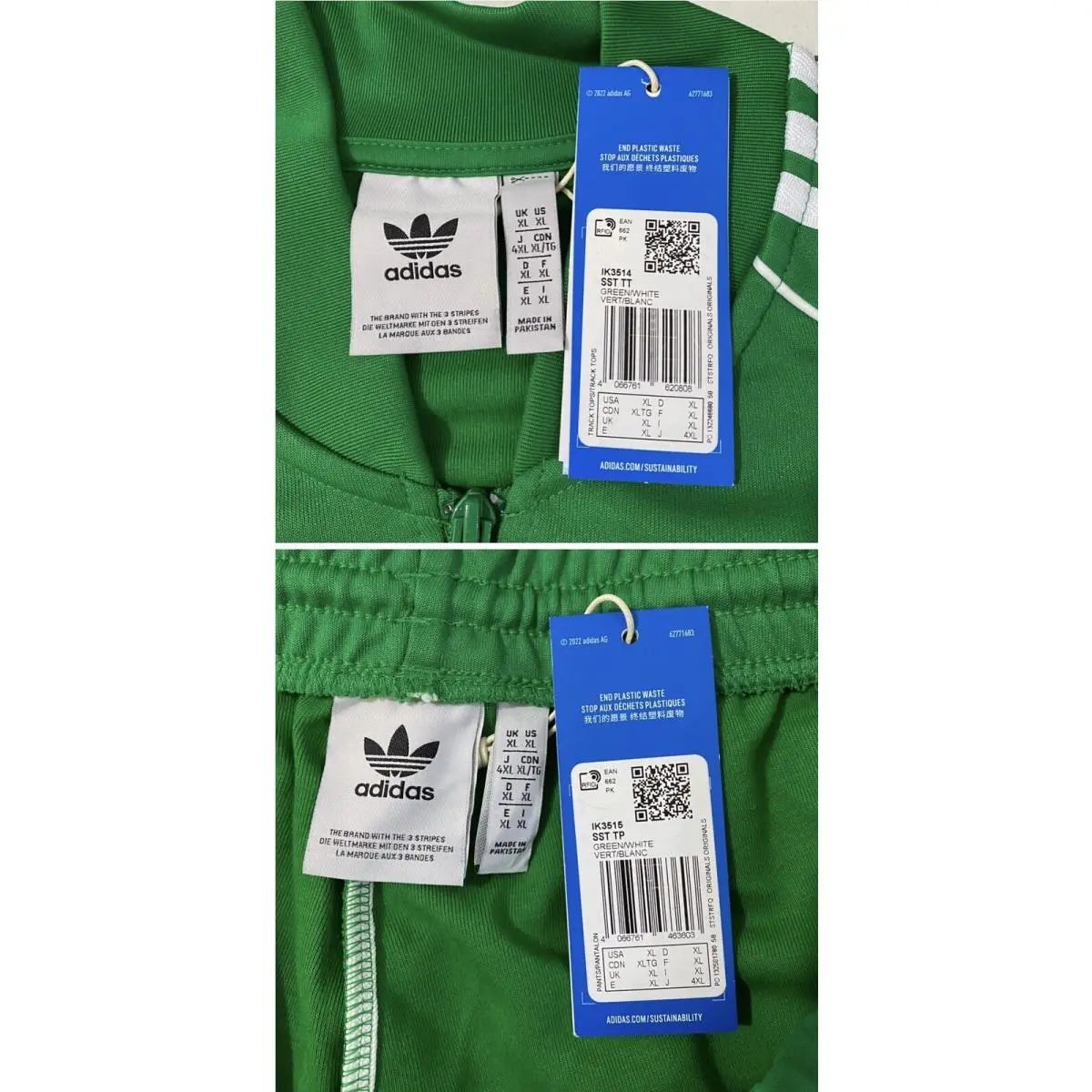Adidas clothing - Green White 3