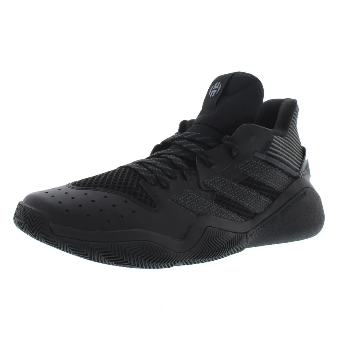 Adidas Harden Stepback Mens Shoes Size 8.5 Color: Black/grey/black - Black/Grey/Black, Main: Black