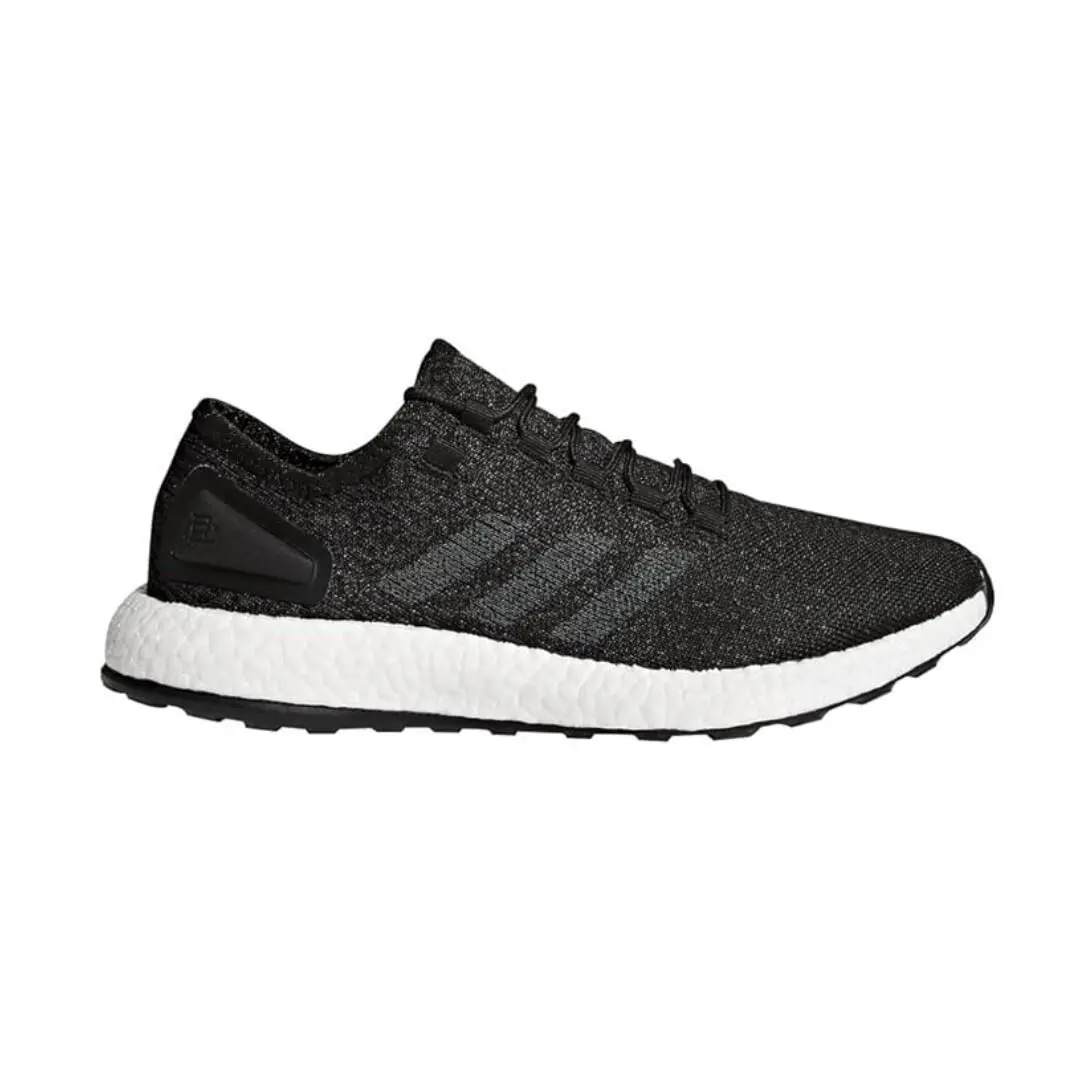 Mens Adidas Pureboost Reigning Champ Sneakers 9 Black Knit Upper - Black