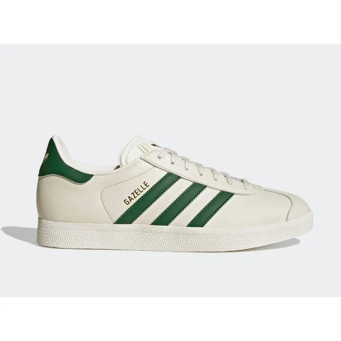 Adidas Gazelle Men’s Size 6.5 Leather Shoes Cloud White Green/gold ID6114