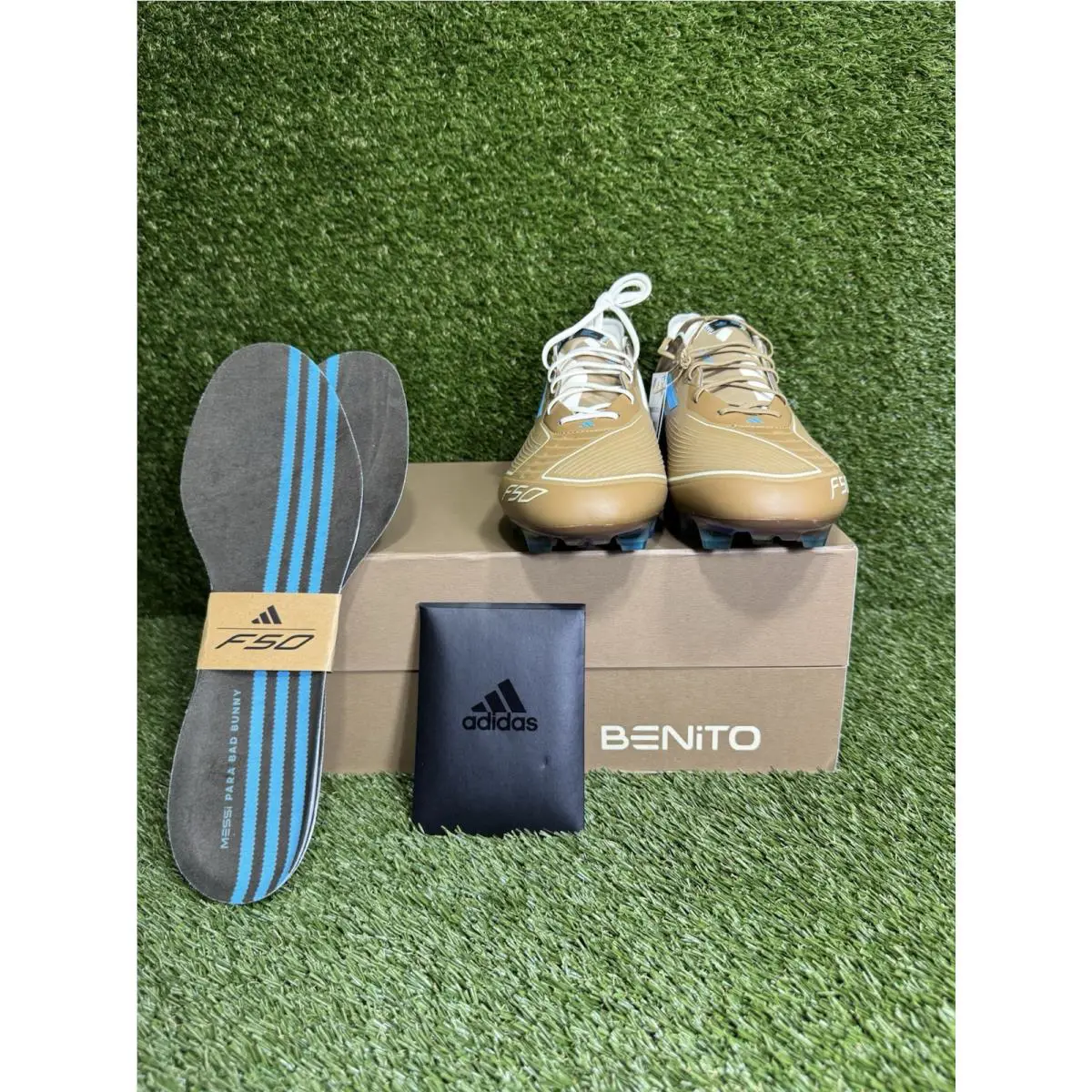 Adidas shoes - ADIDAS X MESSI X BAD BUNNY F50 ELITE - IH7336 - Brown 1