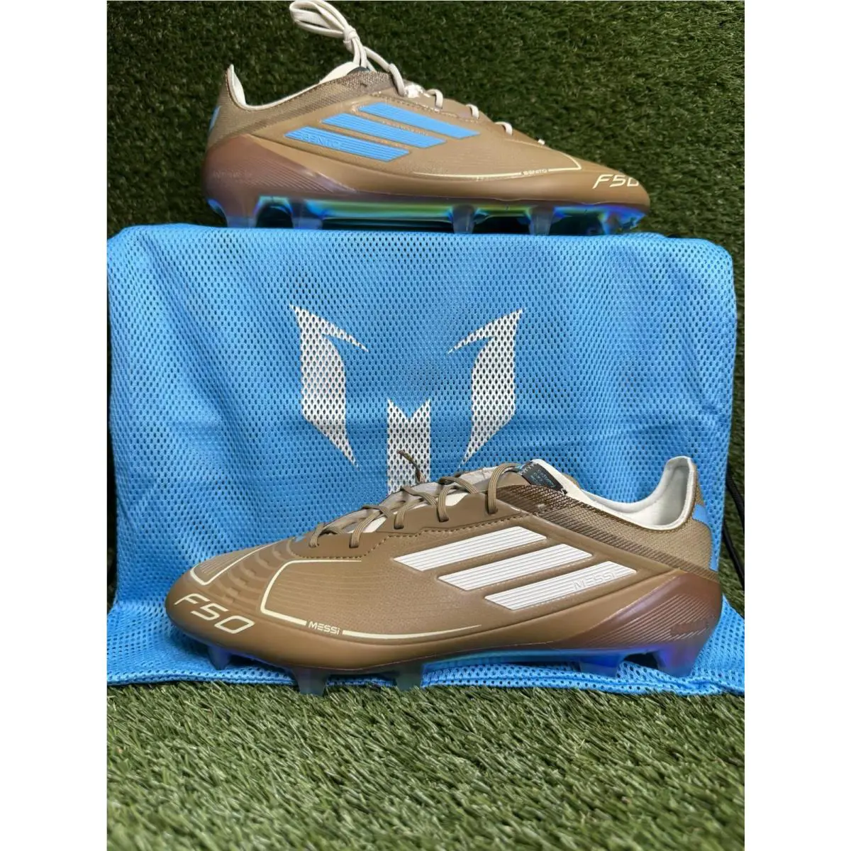 Adidas shoes - ADIDAS X MESSI X BAD BUNNY F50 ELITE - IH7336 - Brown 4