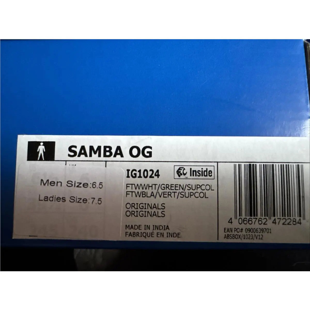 Adidas shoes - adidas Samba - Samba - White/Green (UPC: 4066762472284) 7