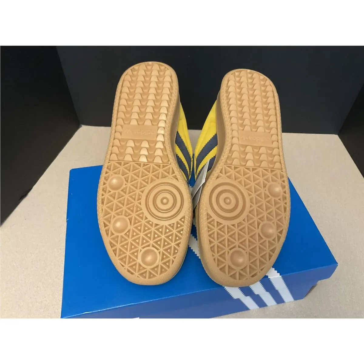 Adidas shoes - Adidas Samba XLG - Samba XLG - Yellow Gold/Blue 9