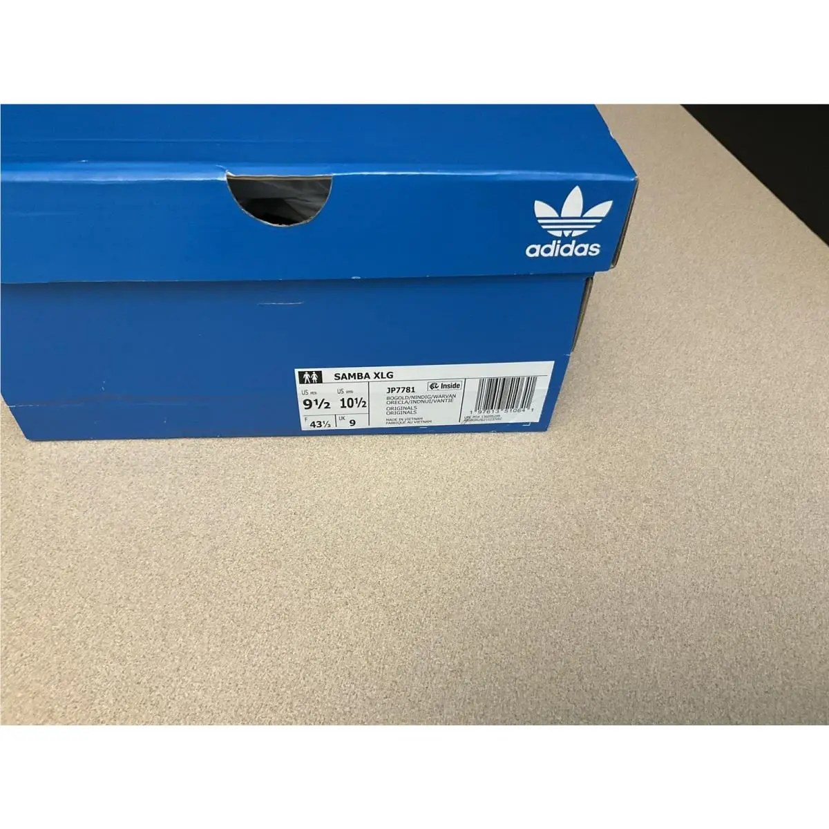 Adidas shoes - Adidas Samba XLG - Samba XLG - Yellow Gold/Blue 1
