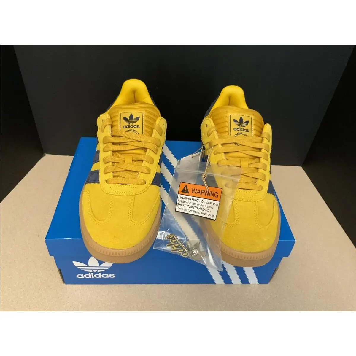 Adidas shoes - Adidas Samba XLG - Samba XLG - Yellow Gold/Blue 2