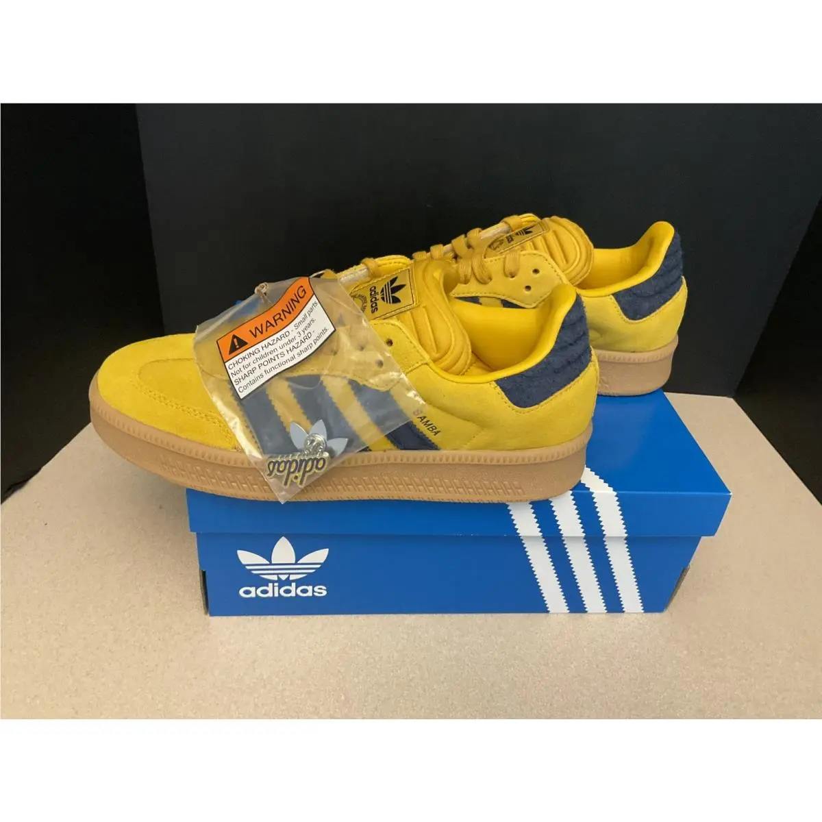 Adidas shoes - Adidas Samba XLG - Samba XLG - Yellow Gold/Blue 6