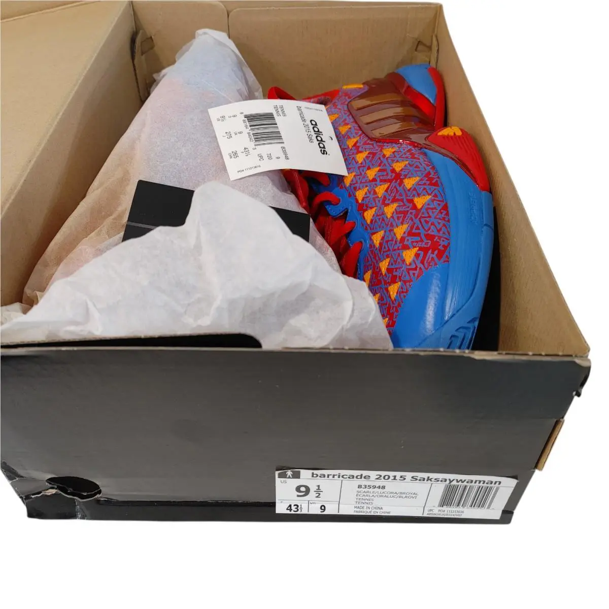 Adidas shoes - adidas Barricade - Barricade - B35948 - Red 0