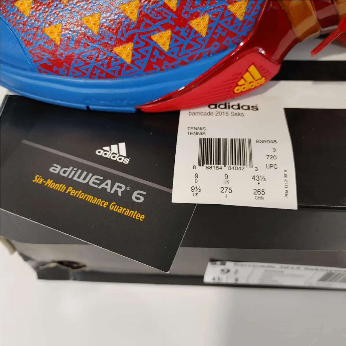 Adidas shoes - adidas Barricade - Barricade - B35948 - Red 4