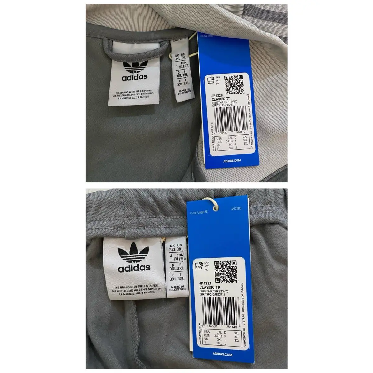 Adidas clothing - Grey Three Grey Two 3