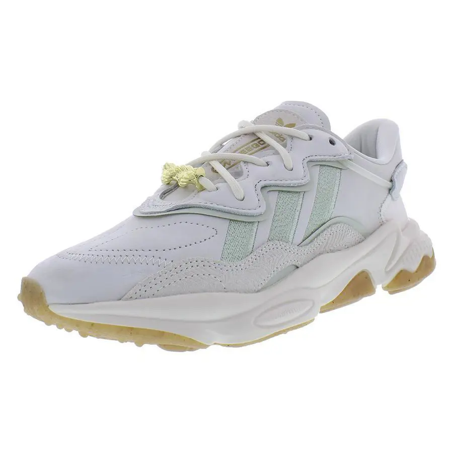Adidas shoes - Cloud White/Linen Green/Off White, Main: White (UPC: 195749461226) 3