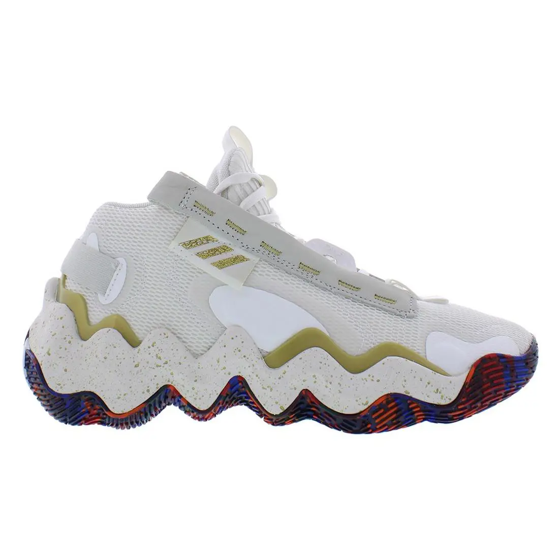 Adidas Exhibit B Mid Womens Shoes Size 8.5 Color: White/gold