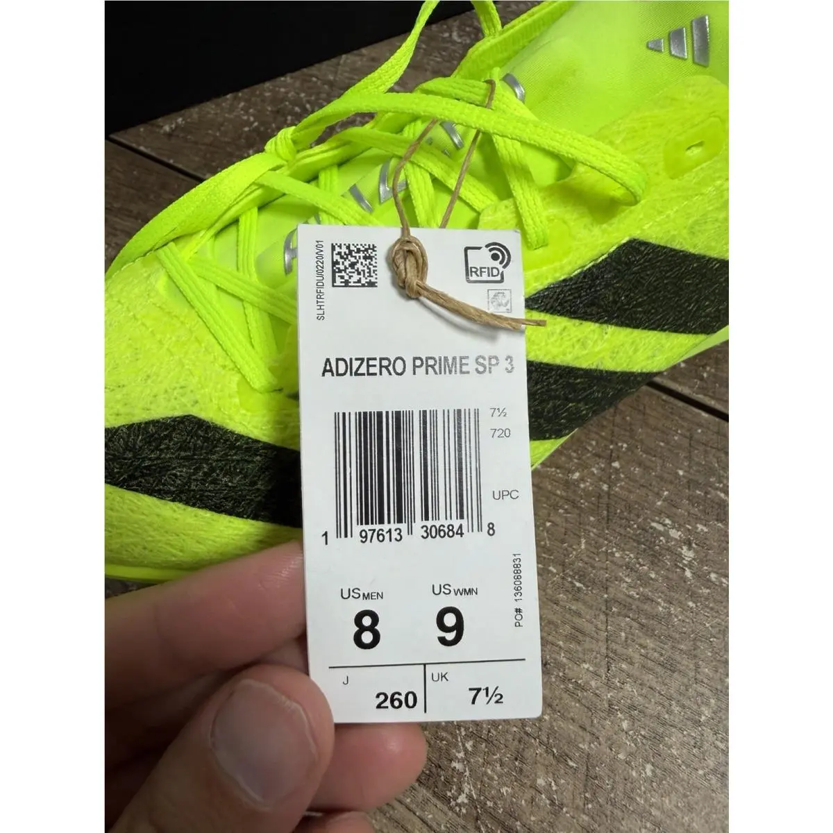 Adidas shoes - adidas Adizero Prime SP 3 Strung `Lucid Lemon Black` - IH5800 - Yellow - Green, Manufacturer: Lucid Lemon/Core Black/Halo Silver 1