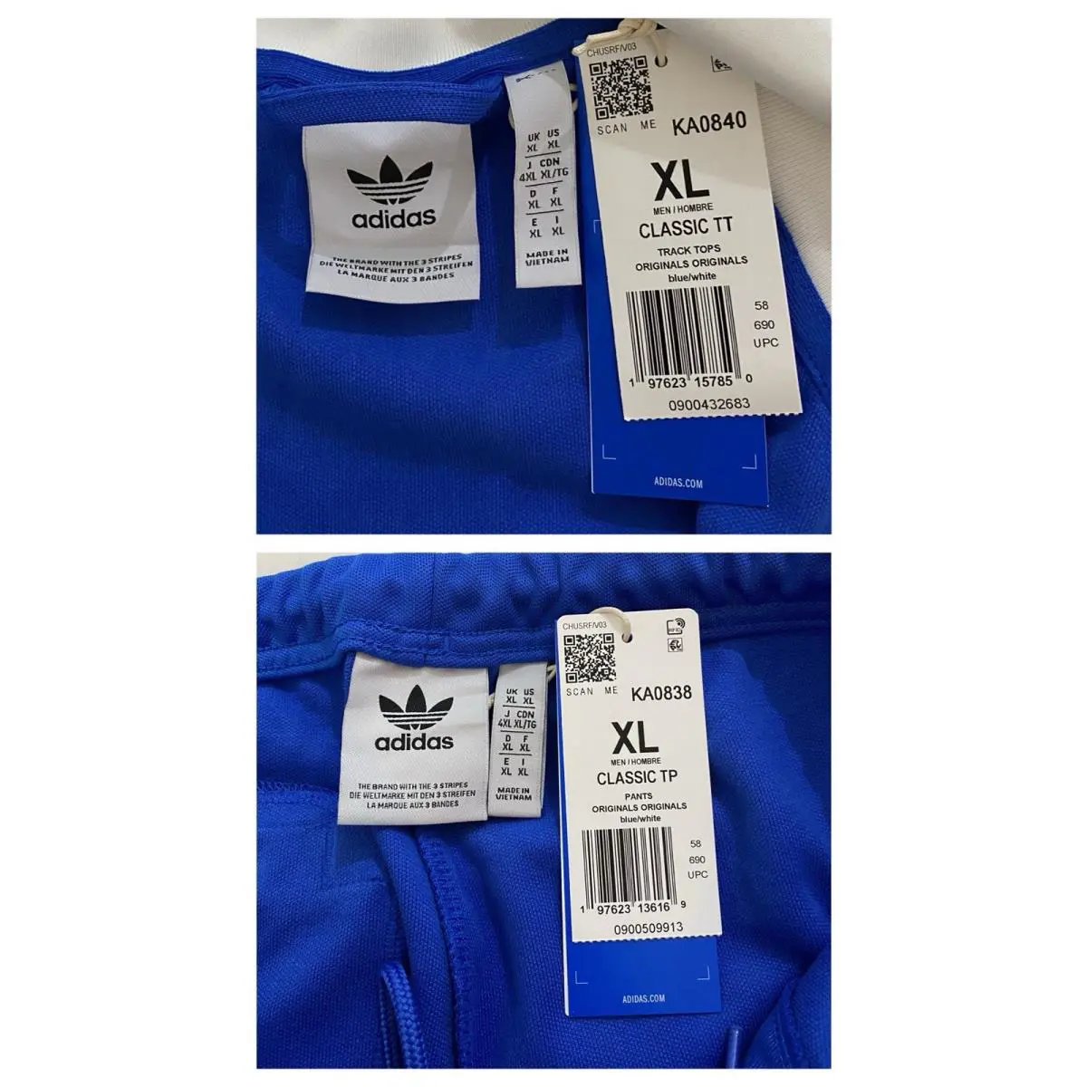 Adidas clothing - Blue White 3