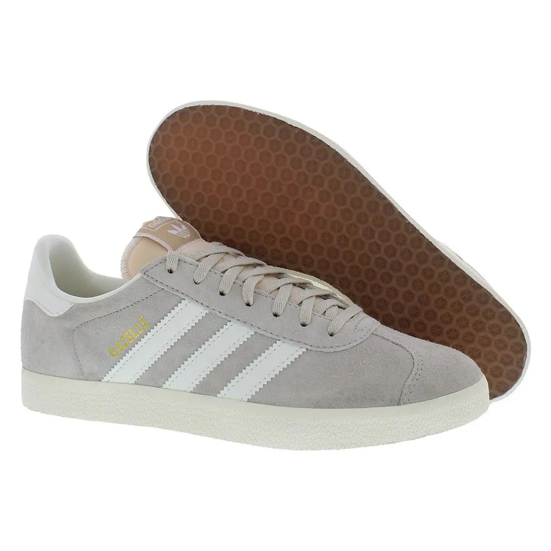 Adidas Gazelle Mens Shoes Size 8 Color: Wonder White/cloud White/core White - Wonder White/Cloud White/Core White, Main: Beige