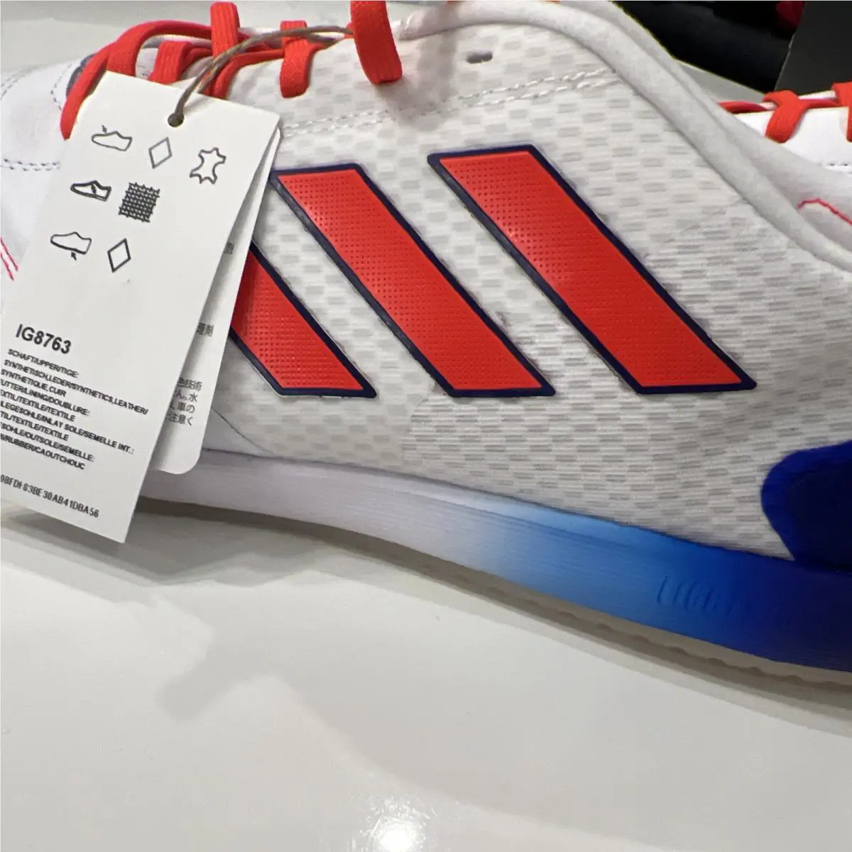 Adidas shoes - TOP SALA COMPETITION IN - TOP SALA COMPETITION - IG8763 - Footwear White/Lucid Blue/Solar Red 7