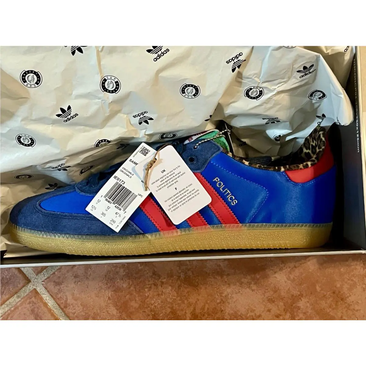 Adidas shoes - adidas Samba - Samba - IE0173 - Blue, Manufacturer: Blue Bird/Better Scarlet/Dark Slate 3