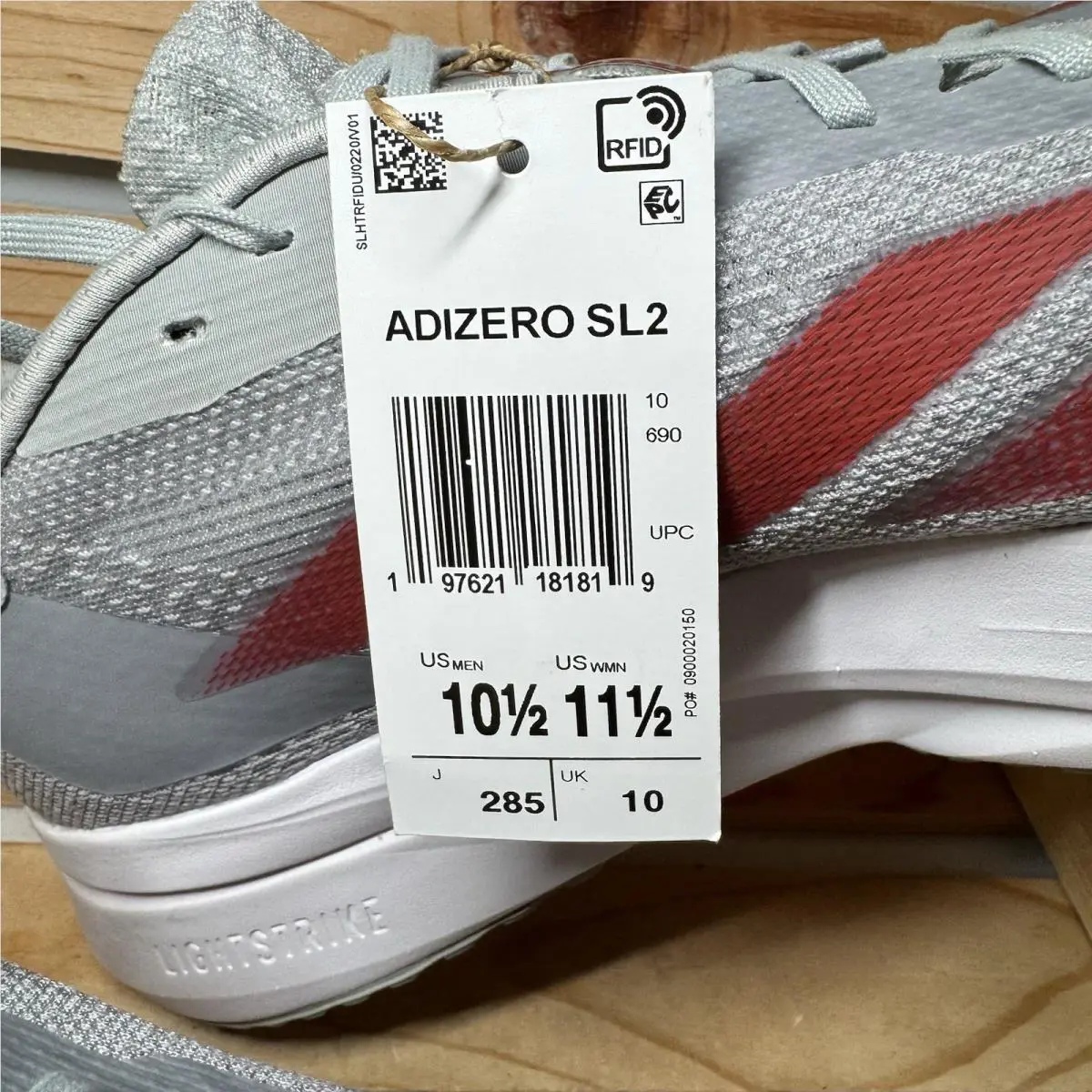 Adidas shoes - adidas Adizero SL 2 - Adizero - JQ0239 - Gray (UPC: 0197621181819) 6