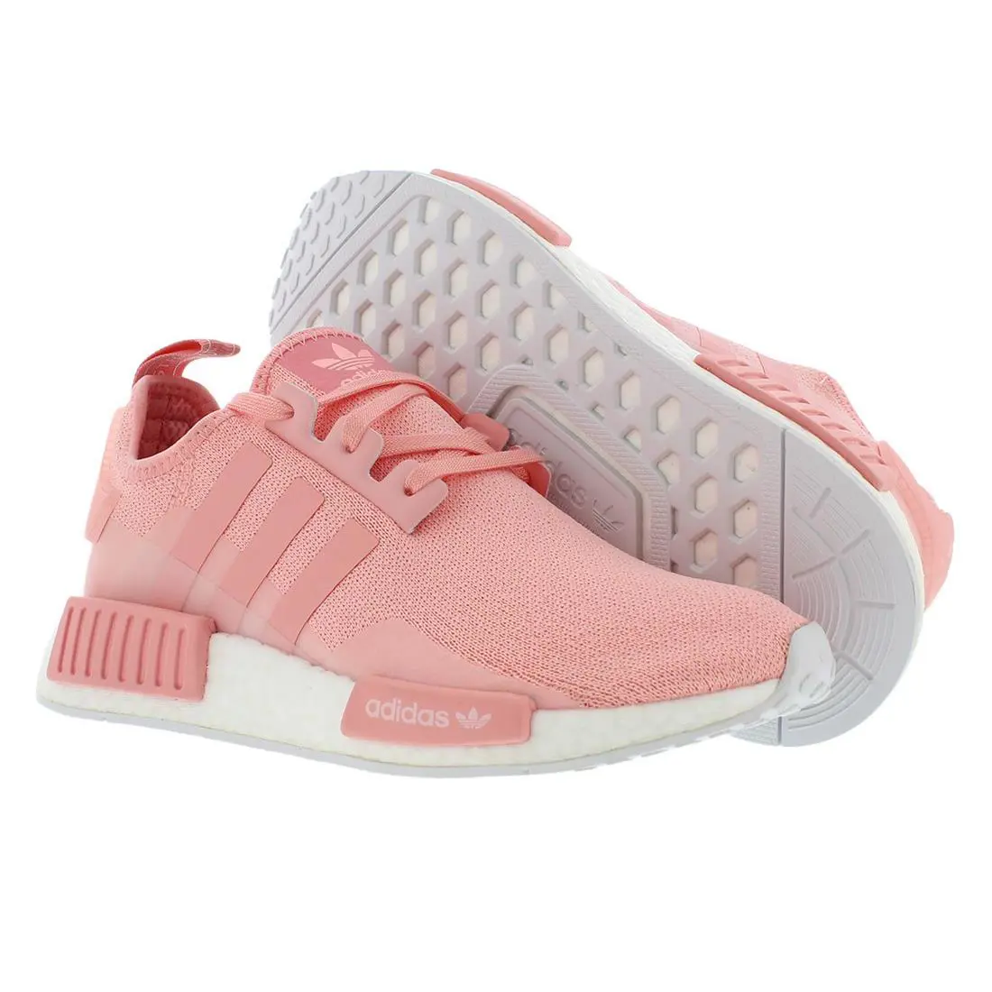 Adidas NMD_R1 Girls Shoes Size 5.5 Color: Pink/white - Pink/White, Main: Pink