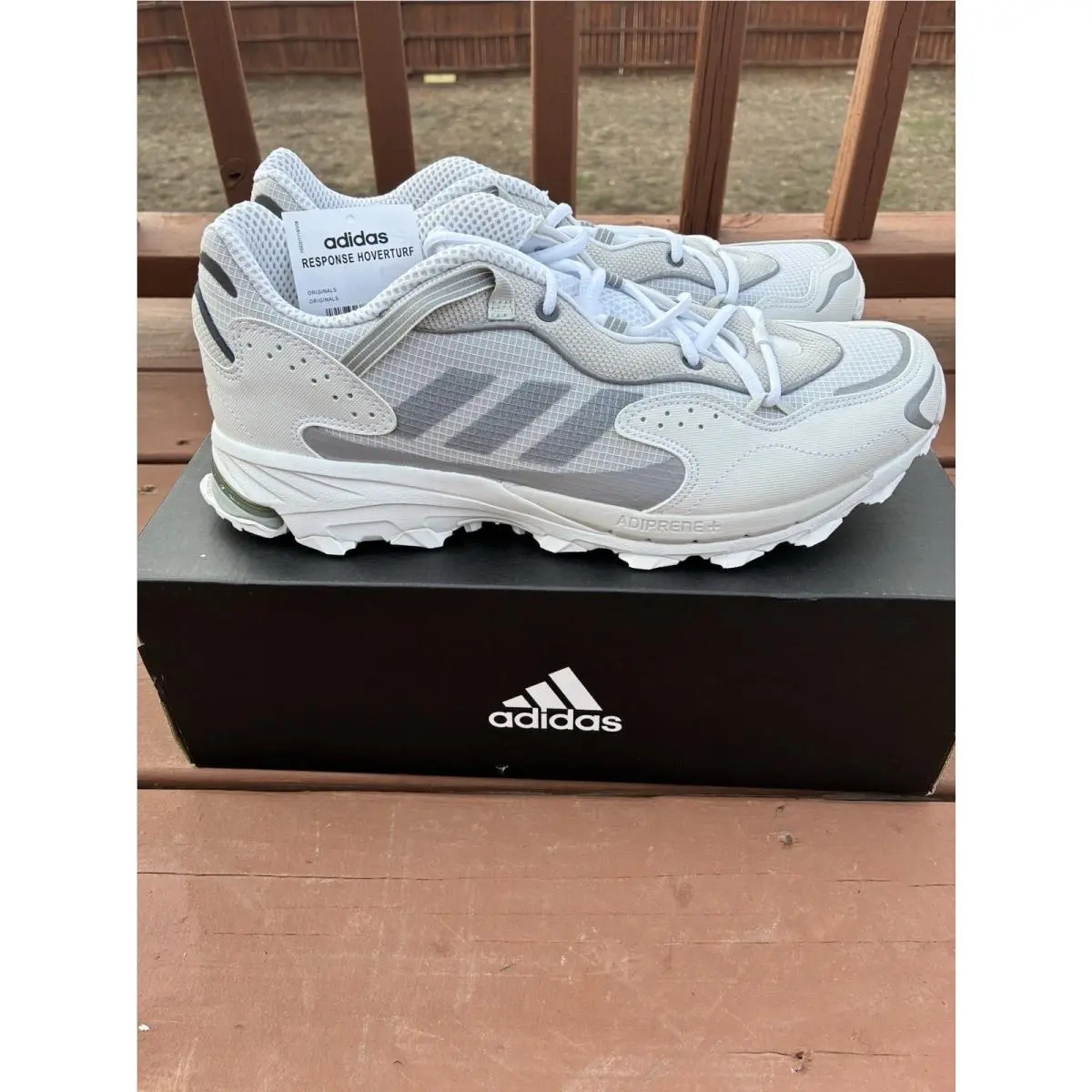 Adidas Response Hoverturf Mens White Lifestyle Sneakers Shoes