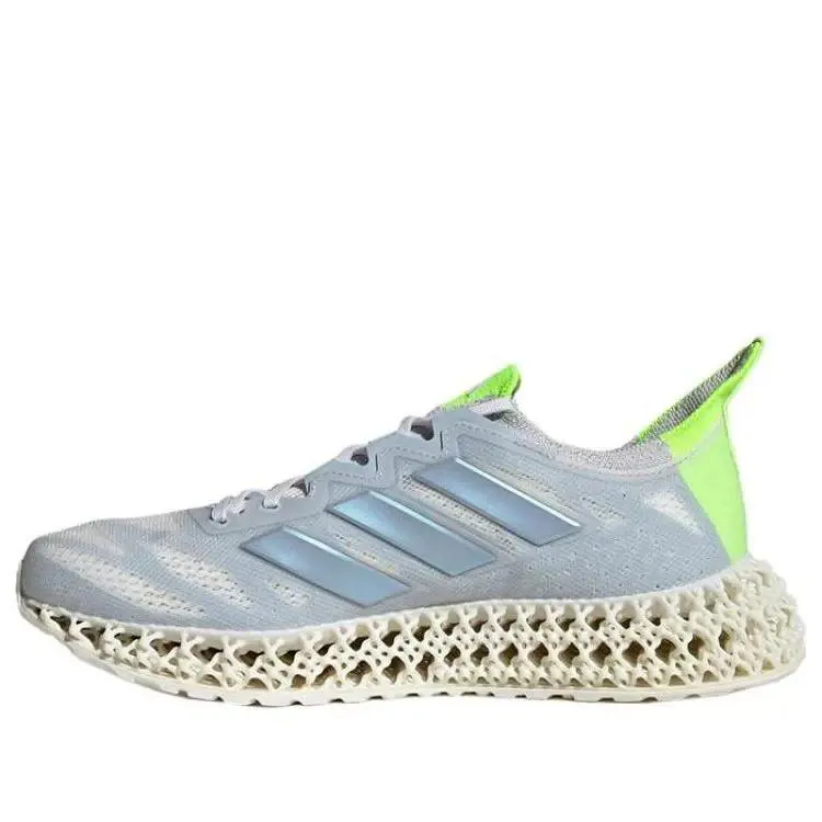 Adidas 4DFWD 3 Womens Size 5 Low Dash Grey Lucid Lemon Running Shoes - IG8993 - Gray
