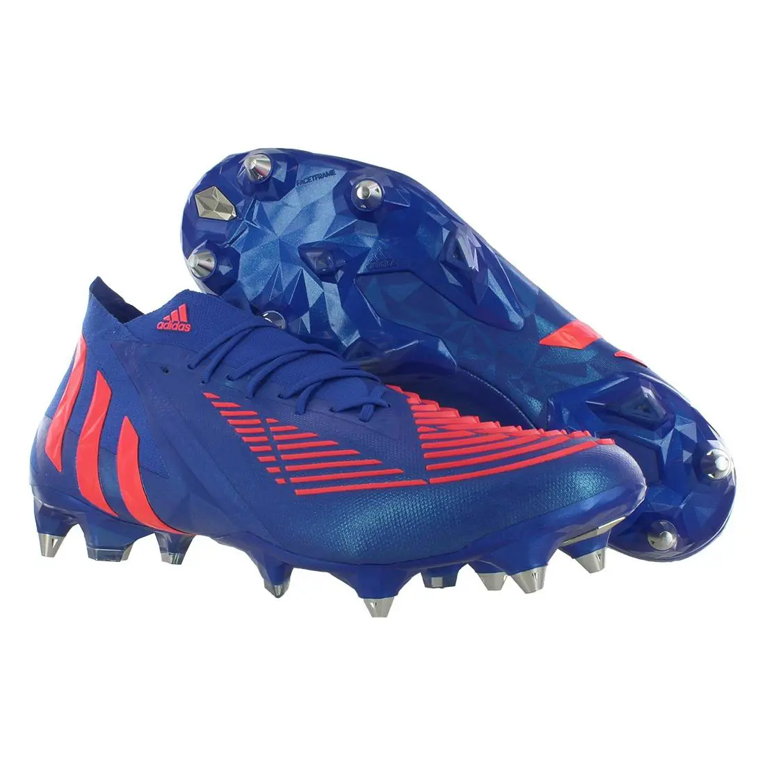 Adidas Predator Edge.1 SG Unisex Shoes Size 13 Color: Hi-res Blue/turbo/hi-res - Hi-Res Blue/Turbo/Hi-Res Blue, Main: Blue