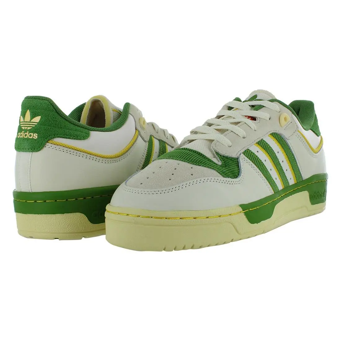Adidas shoes - Chalk White/Crew Green/Hazy Yellow, Main: White (UPC: 195748796091) 0